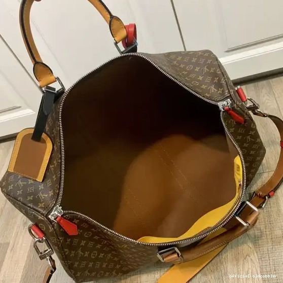 Official oldcobbler VUITTON KEEPALL 50 BANDOULIÈRE LOUIS 0515